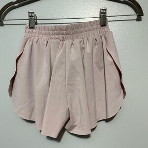 Two pair pink and black Exarus girls butterfly shorts size 8